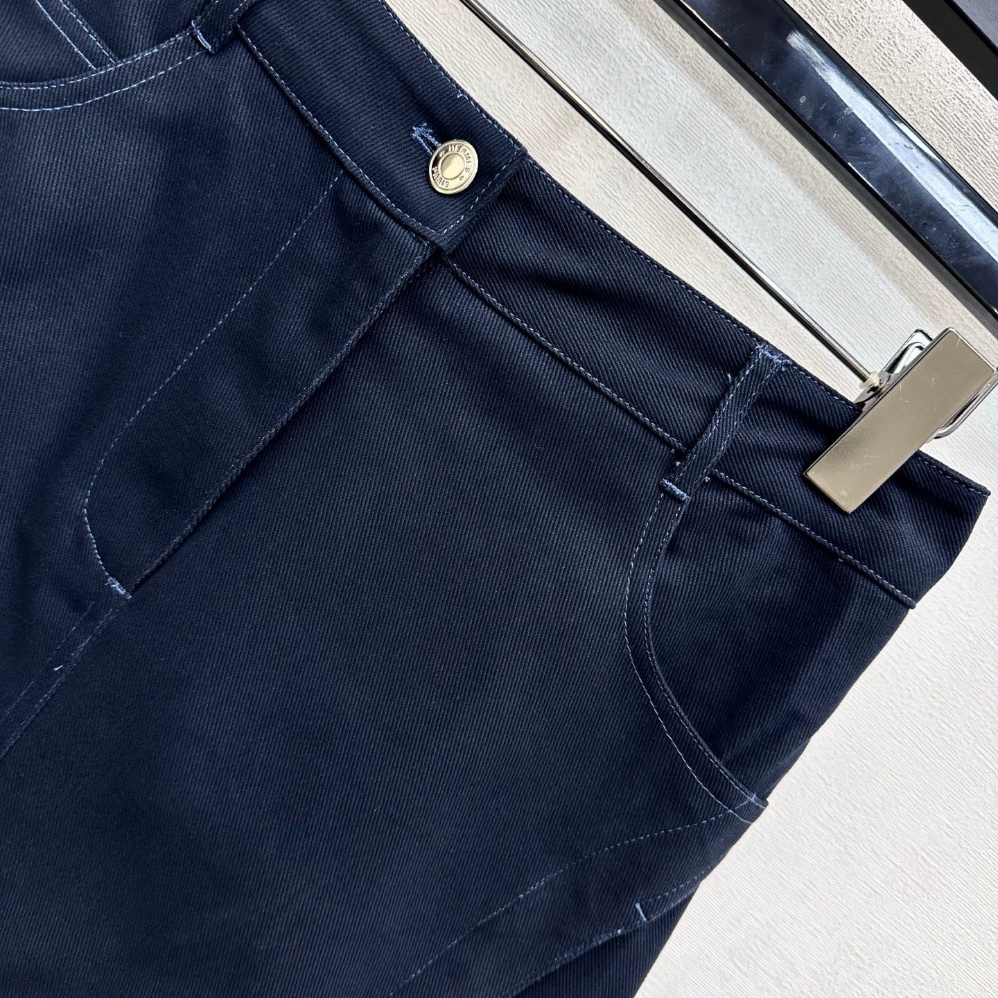 Hermès/26 New Denim Skirt