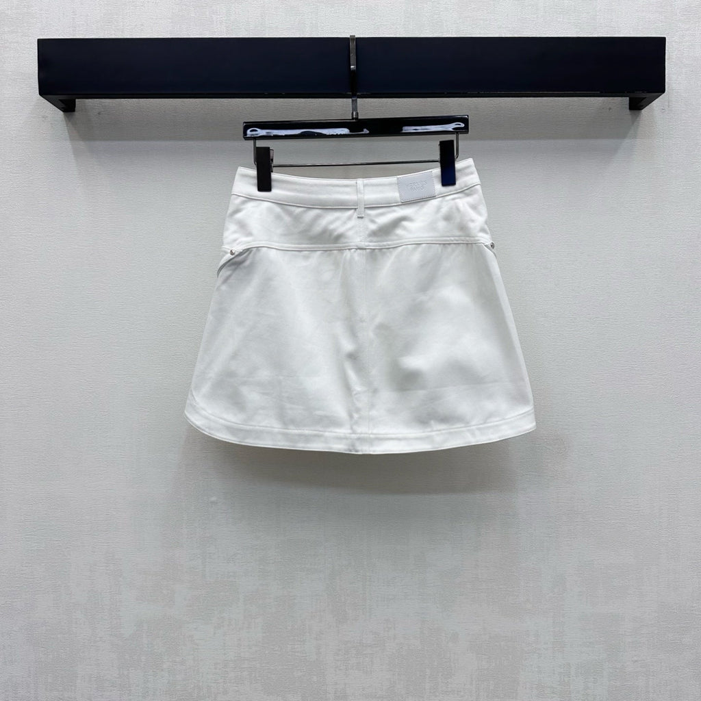 Hermès/26 New Denim Skirt