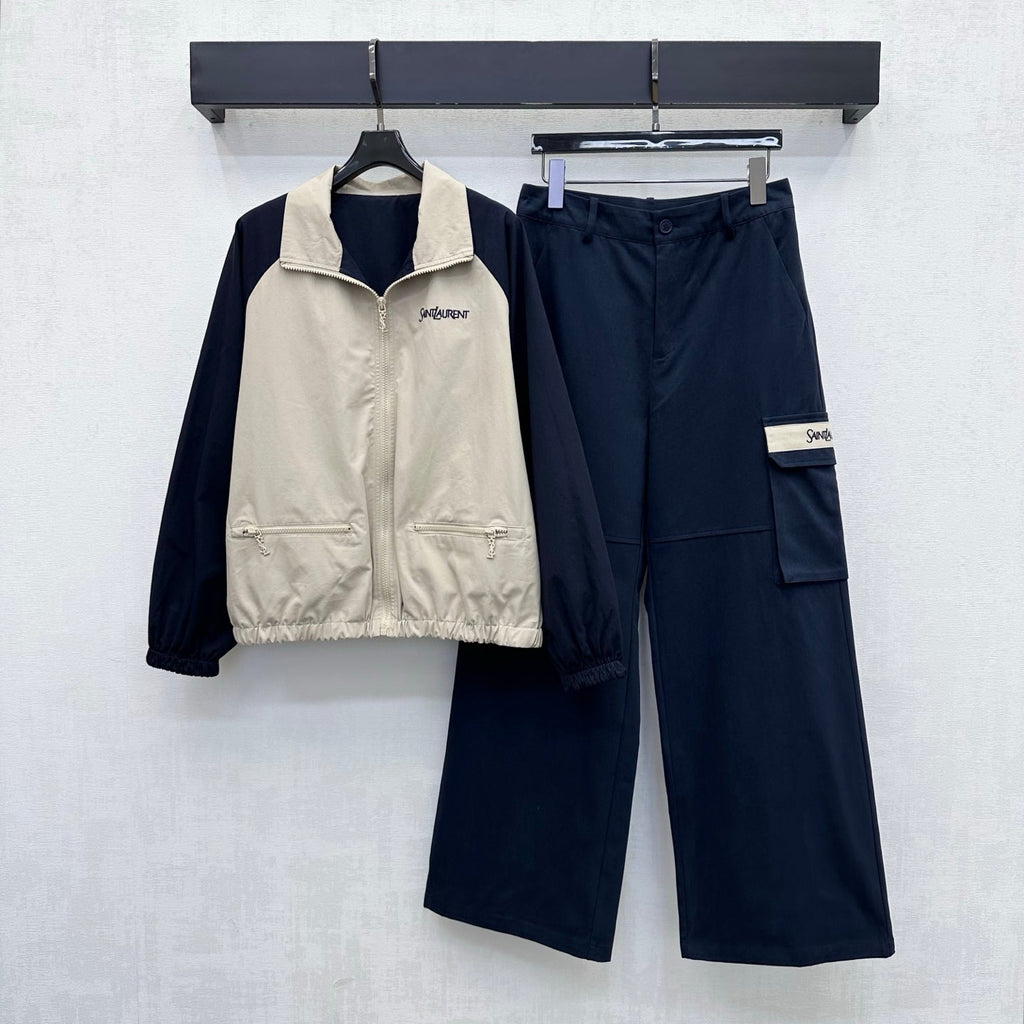 Yves Saint Laurent/26 New Workwear Wide-Leg Pants