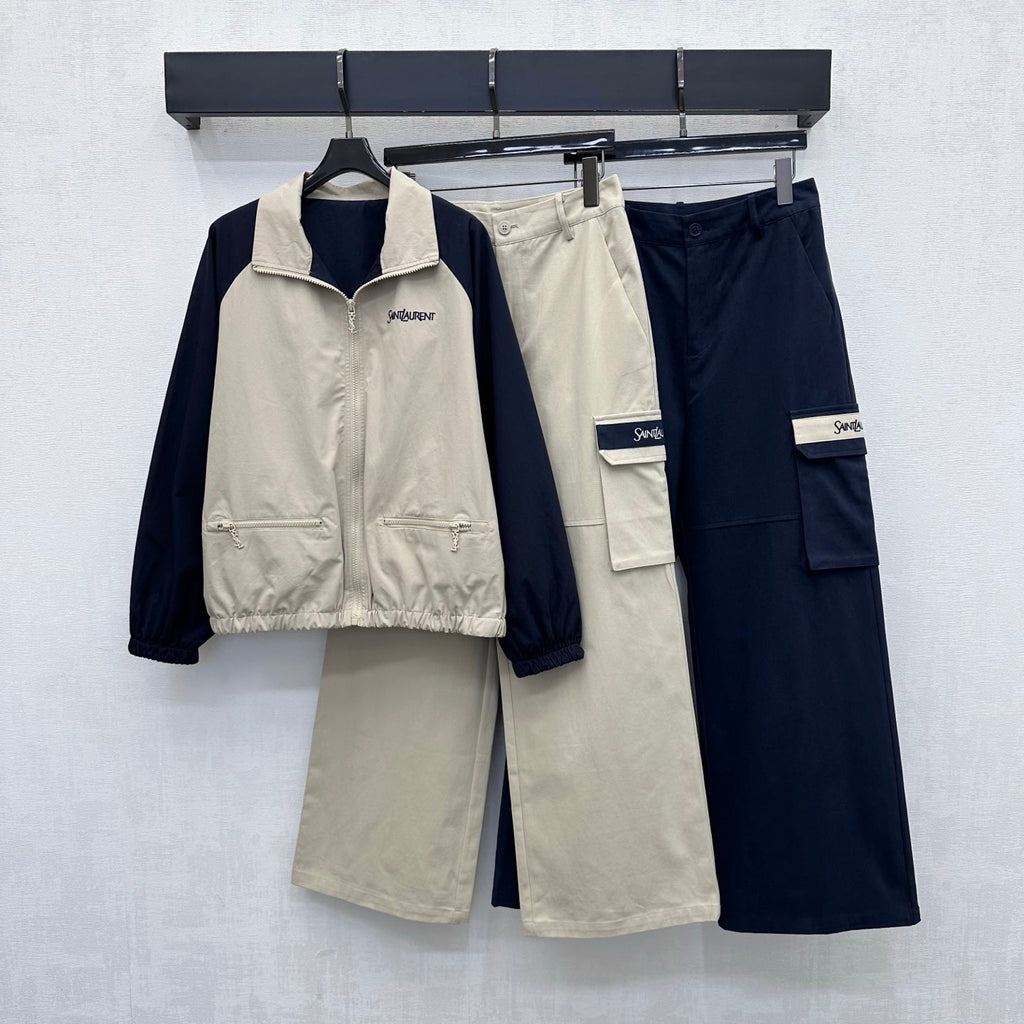 Yves Saint Laurent/26 New Workwear Wide-Leg Pants
