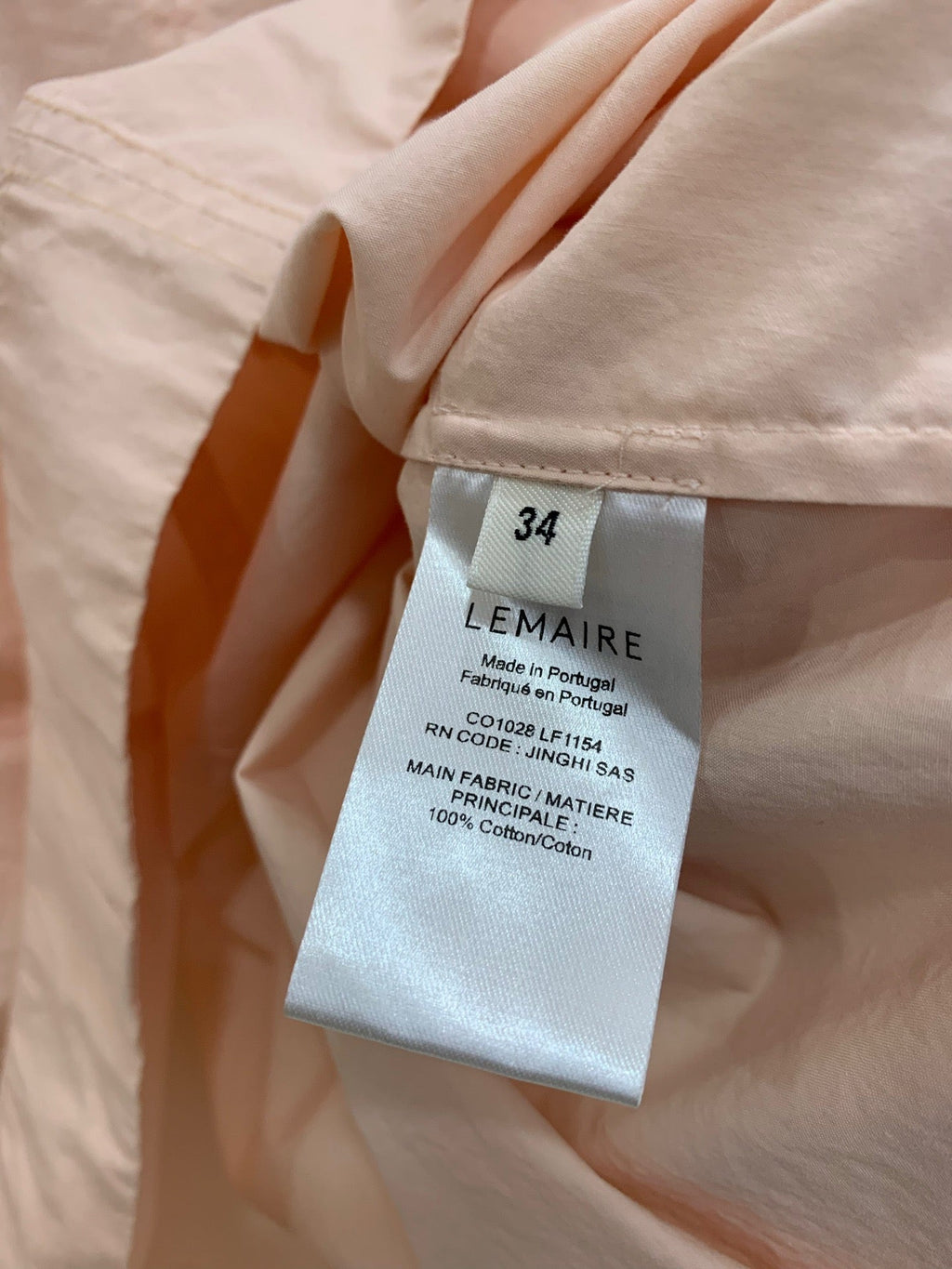 Lemaire/Loose-Fit Cotton Tie Shirt