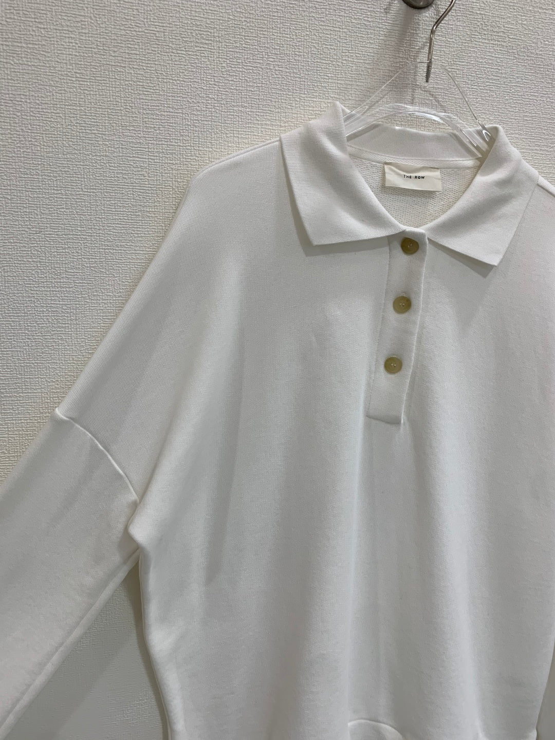 The Row/26 Button-Up Long Sleeve Sweatshirt