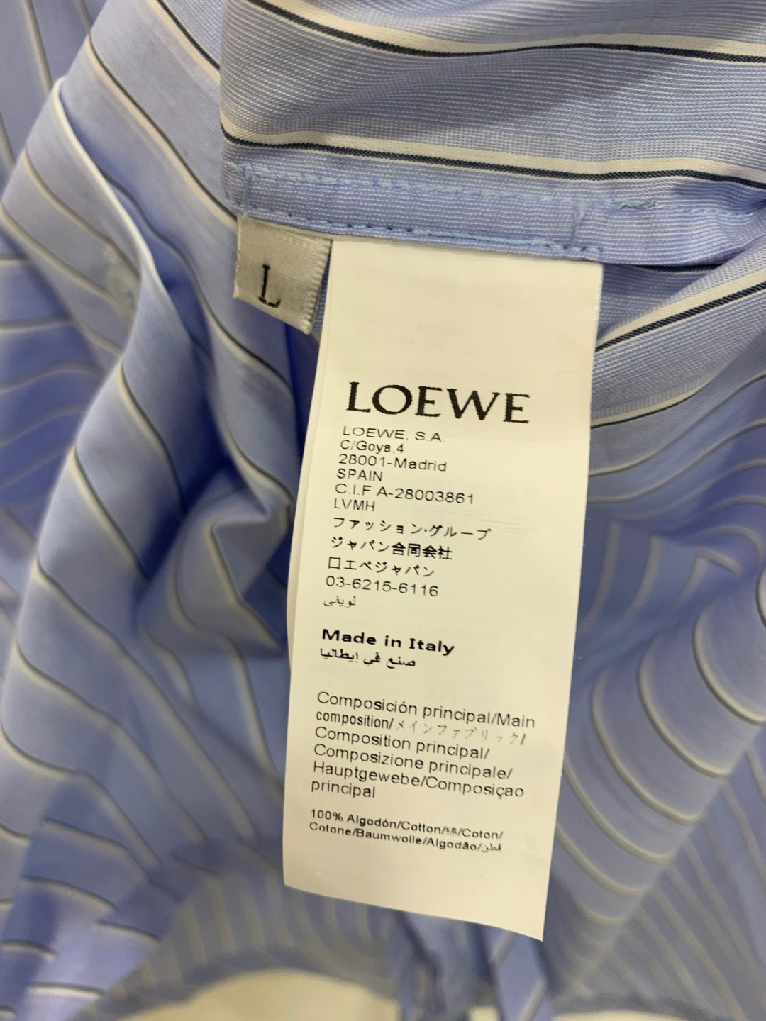 Loewe/26 Pure Cotton Sleeveless Shirt