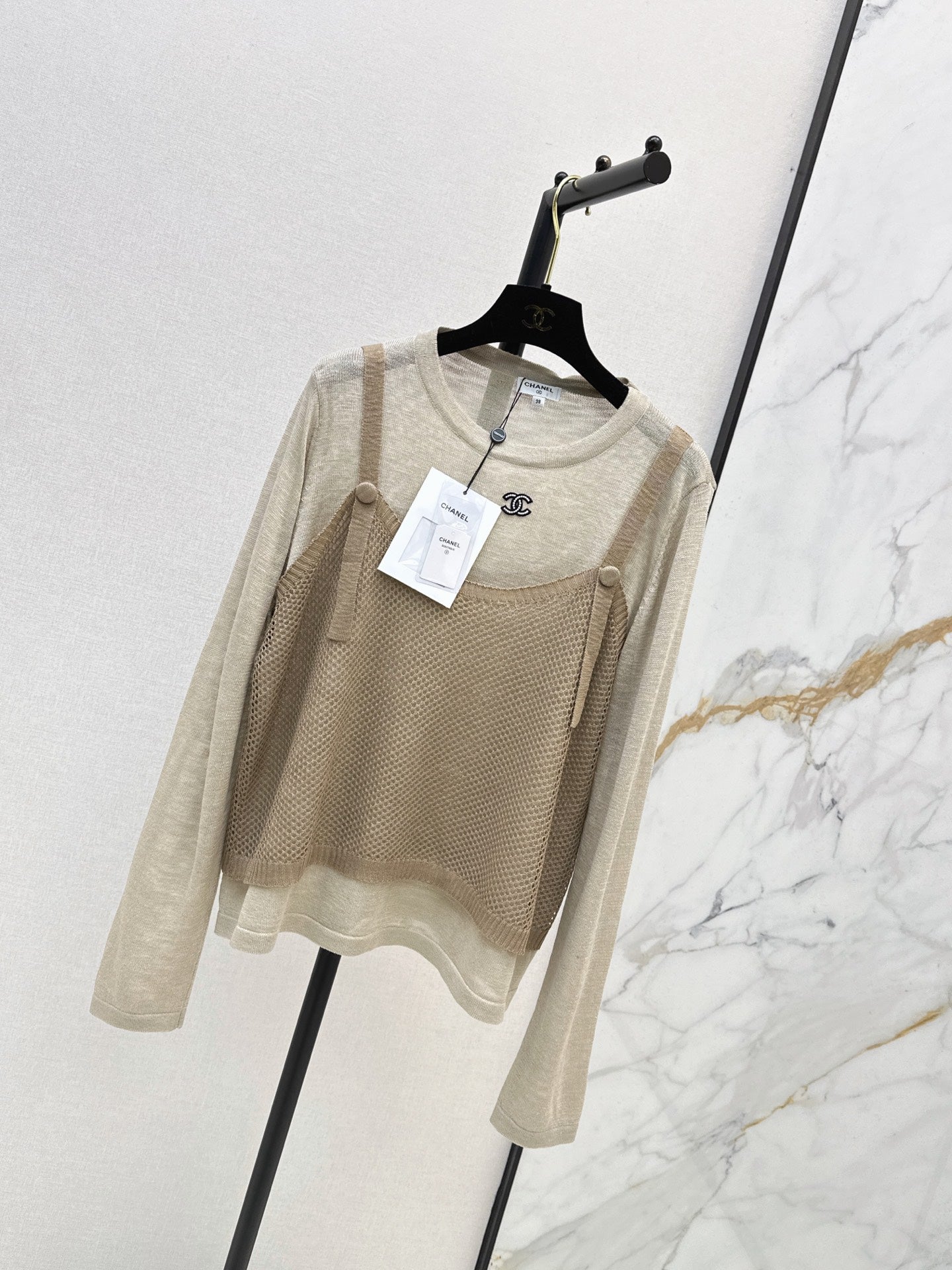 Chanel/26 Latest Two-Piece Set – Long Sleeve & Camisole
