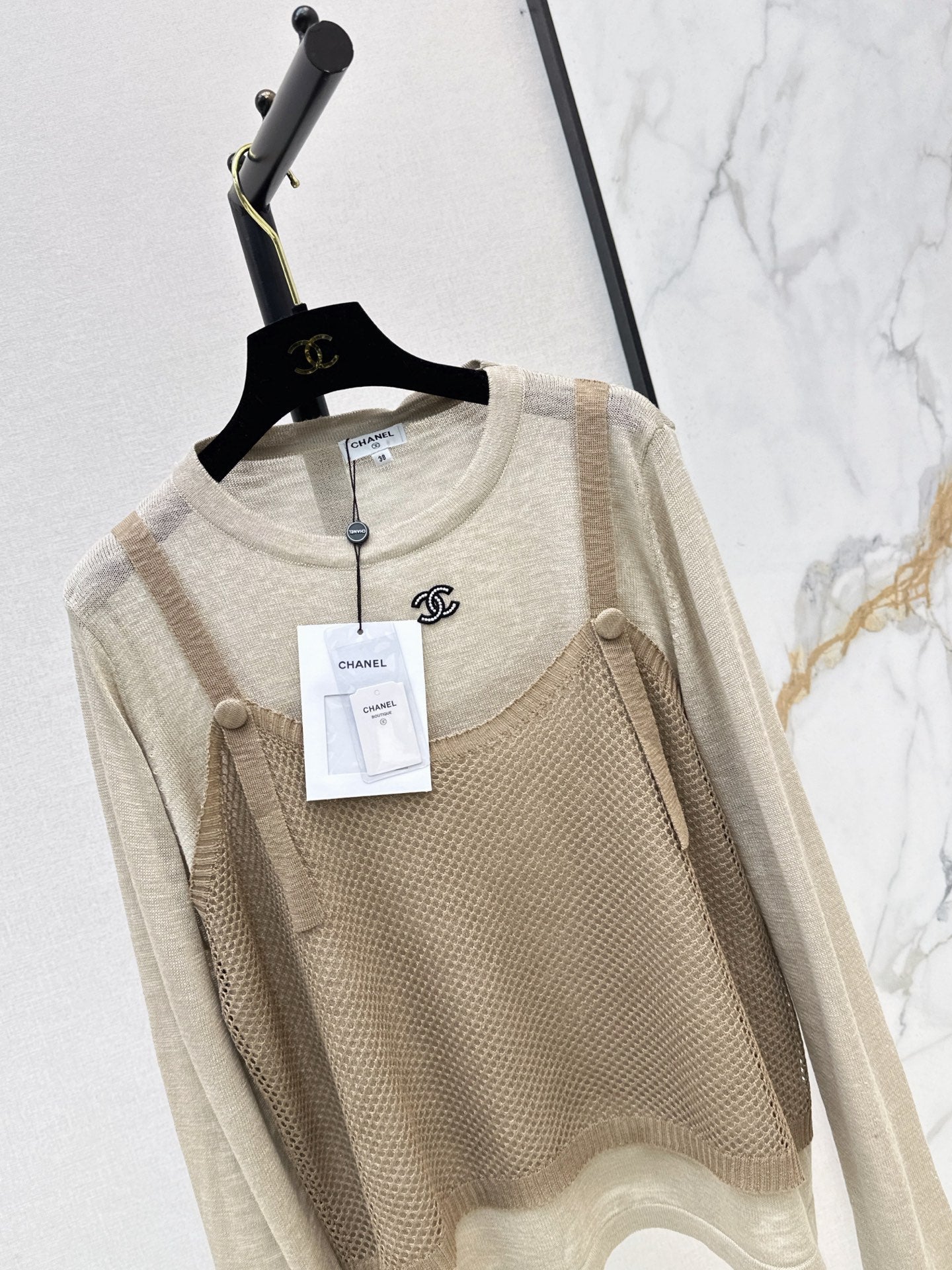 Chanel/26 Latest Two-Piece Set – Long Sleeve & Camisole