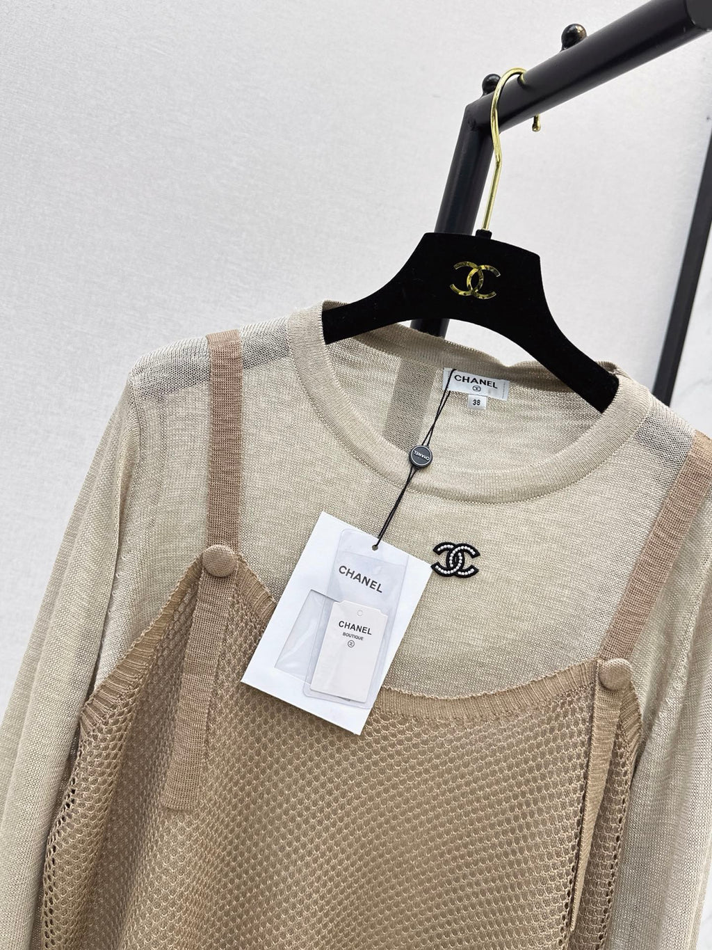 Chanel/26 Latest Two-Piece Set – Long Sleeve & Camisole