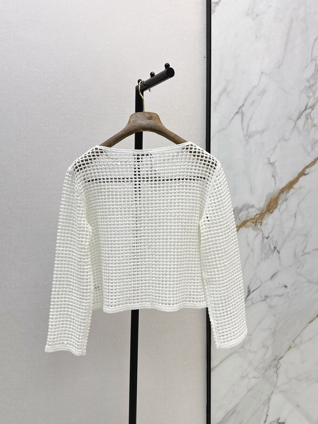 Brunello Cucinelli/ 26 Early Autumn New Hollow-Out Long Sleeve Knit