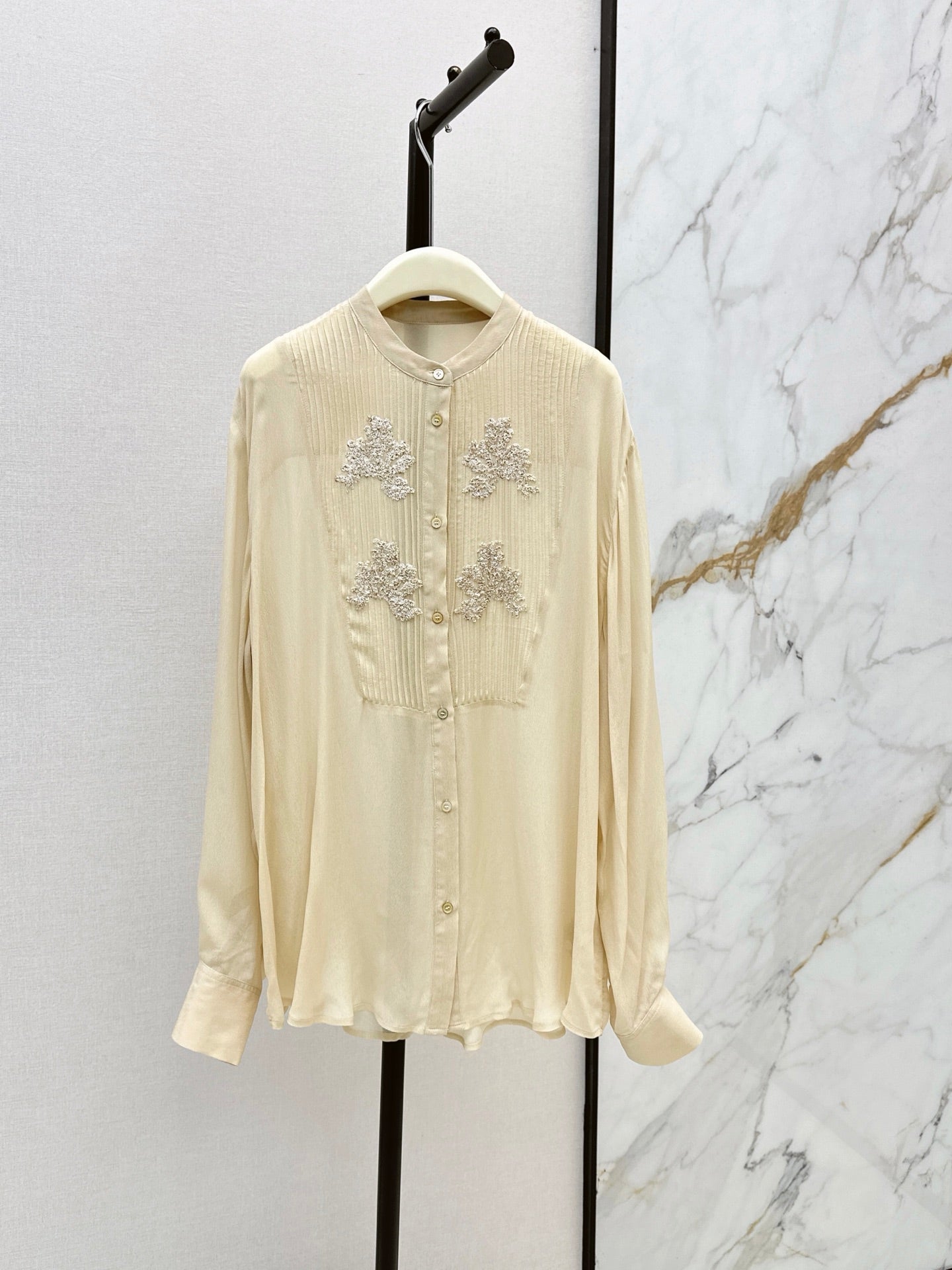 Brunello Cucinelli/26SS New Stand-Collar Shirt