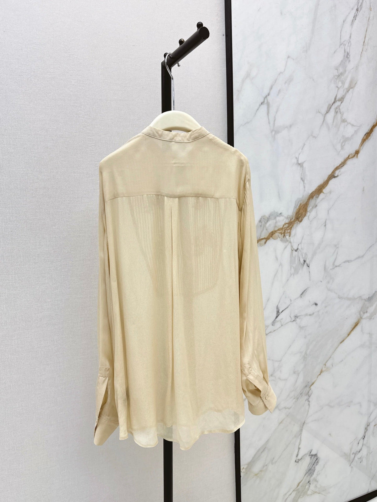 Brunello Cucinelli/26SS New Stand-Collar Shirt