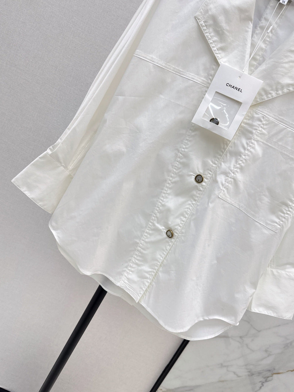 Long-Sleeve Collared Shirt