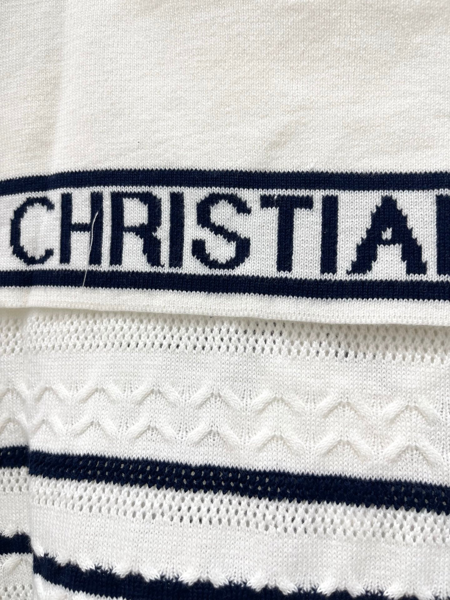 Striped Knit Top with a Sailor Collar