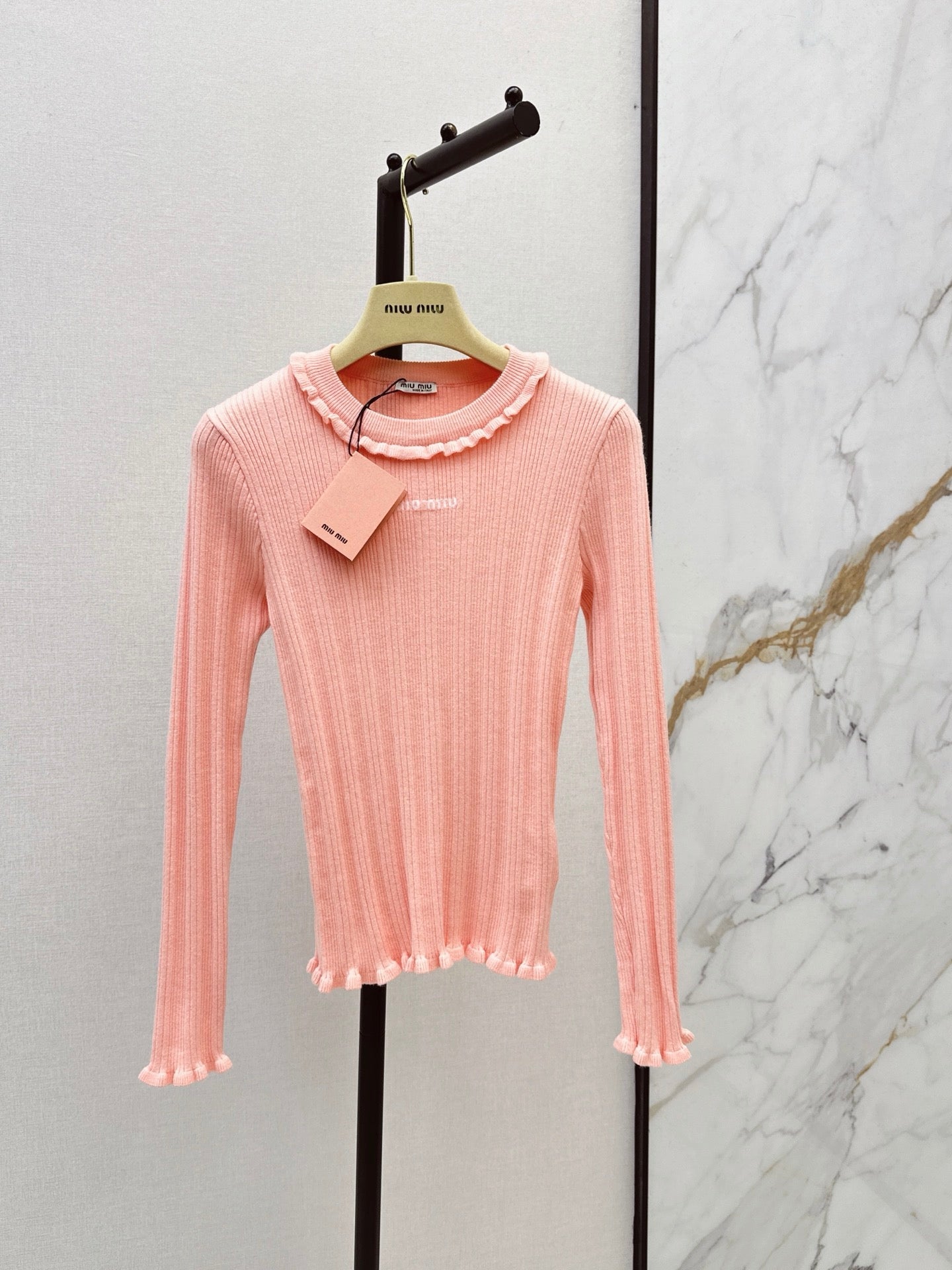 MiuMiu/26Ss Early Autumn Latest Knit Top