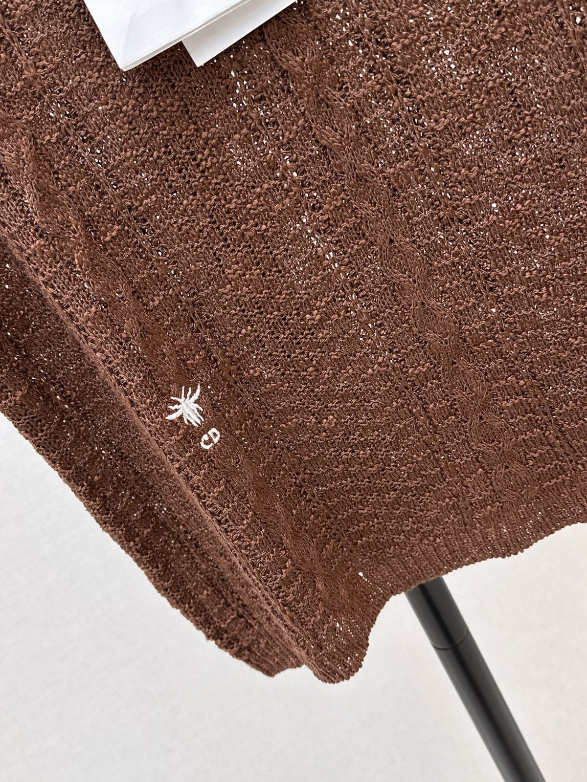 Sleeveless Crew-Neck Knit Top