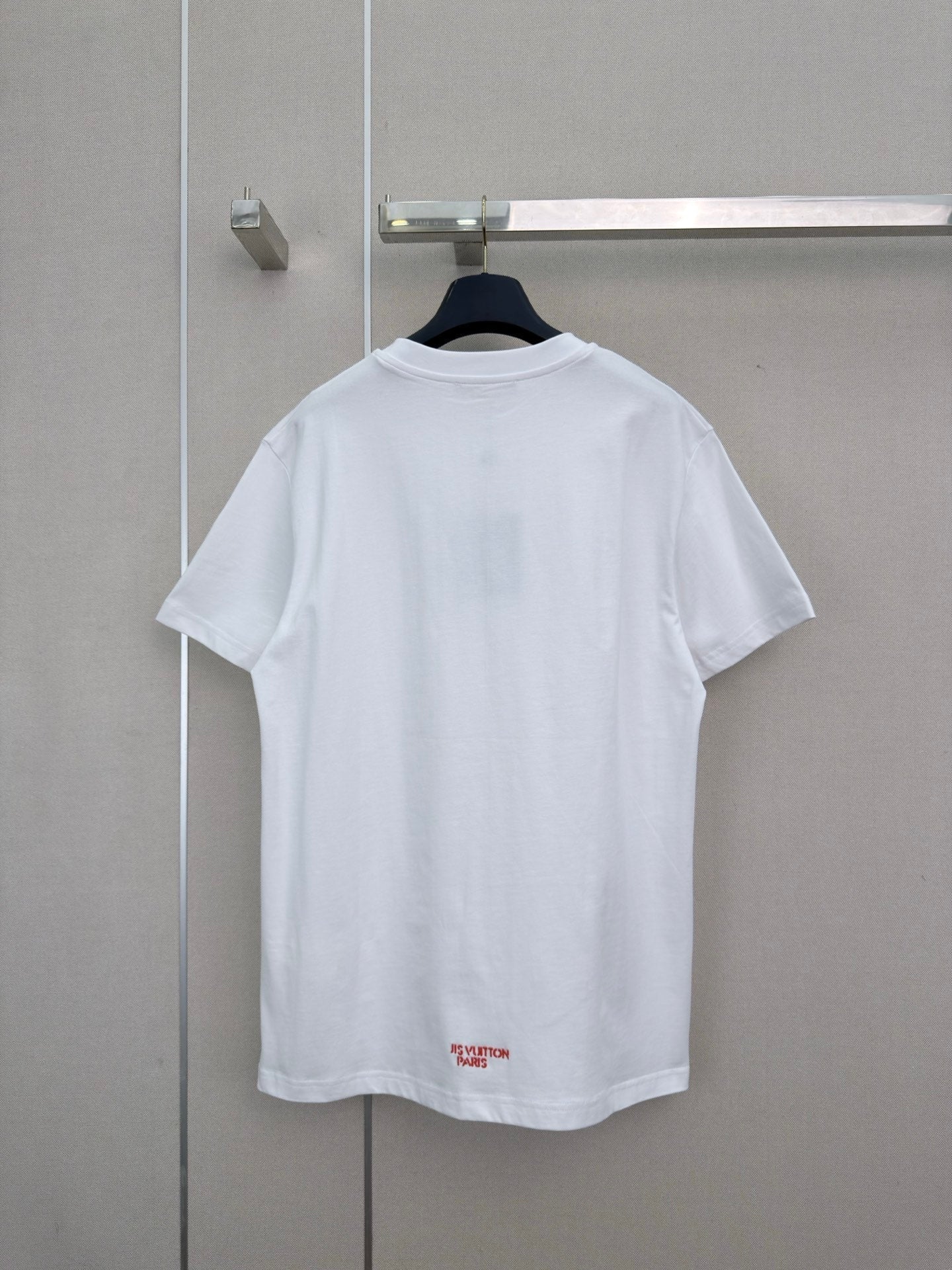 Letter-print crew-neck short-sleeve T-shirt