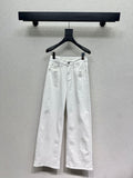 Straight-leg wide-fit jeans