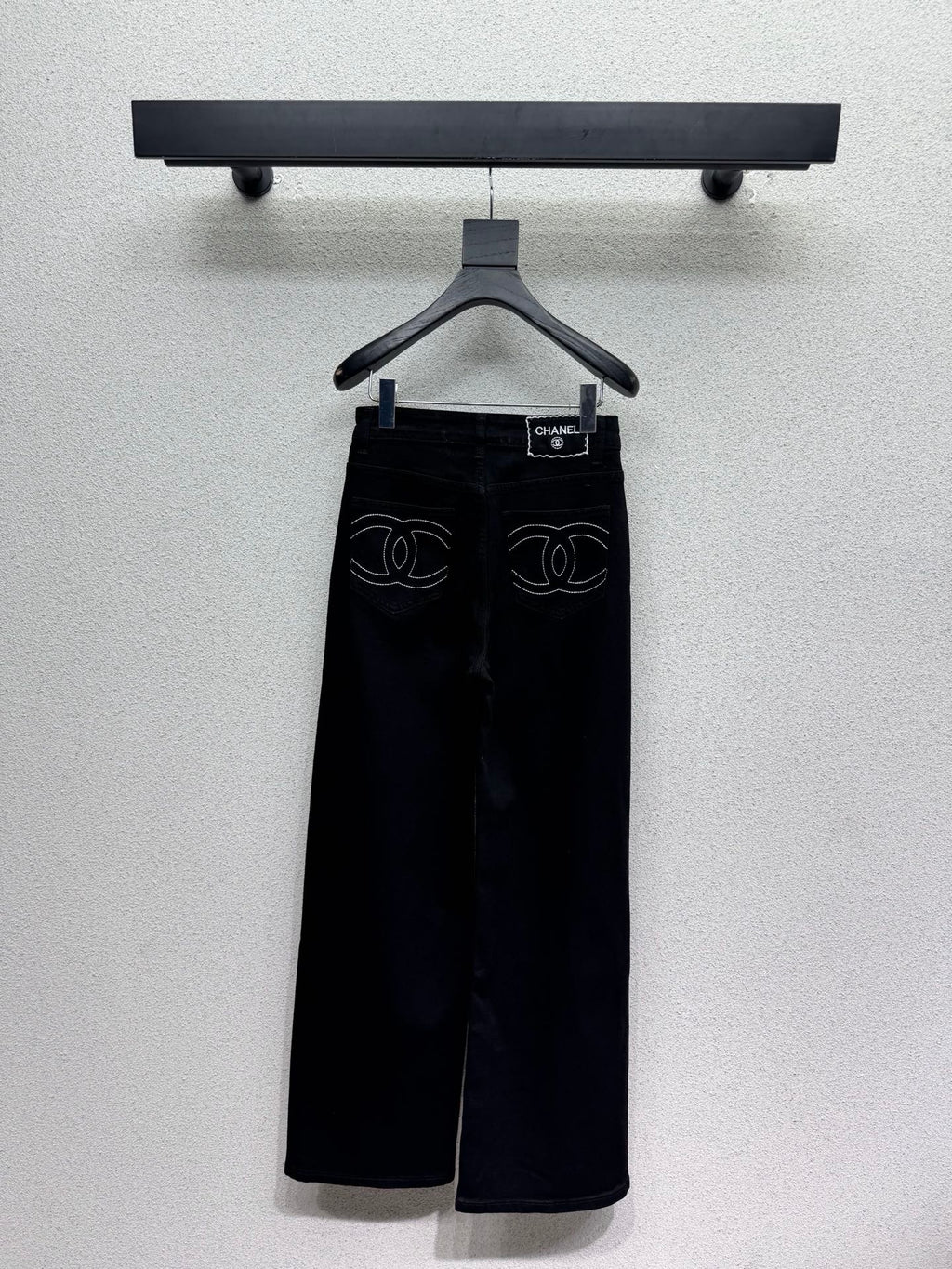 Straight-leg wide-fit jeans