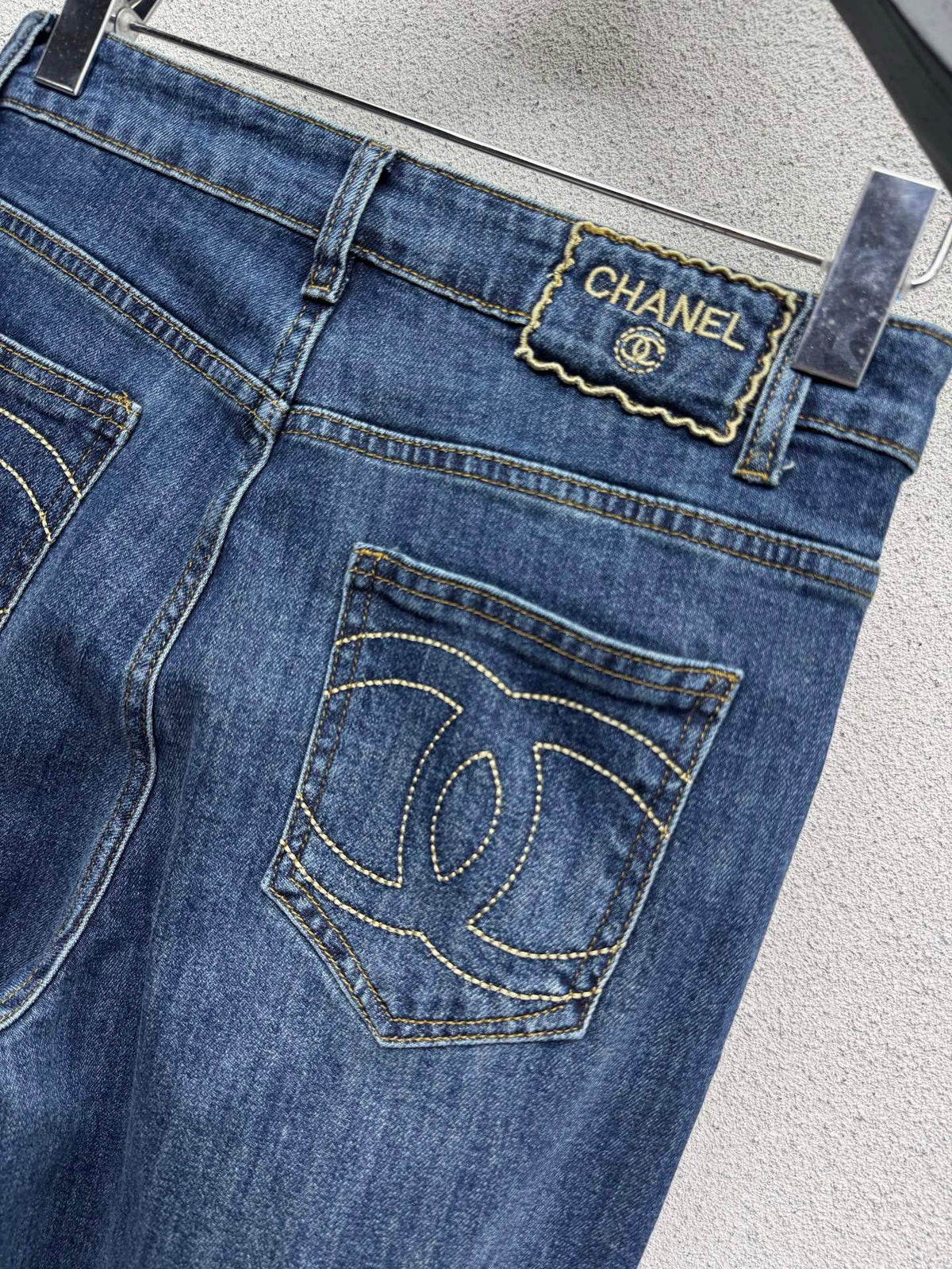 Straight-leg wide-fit jeans