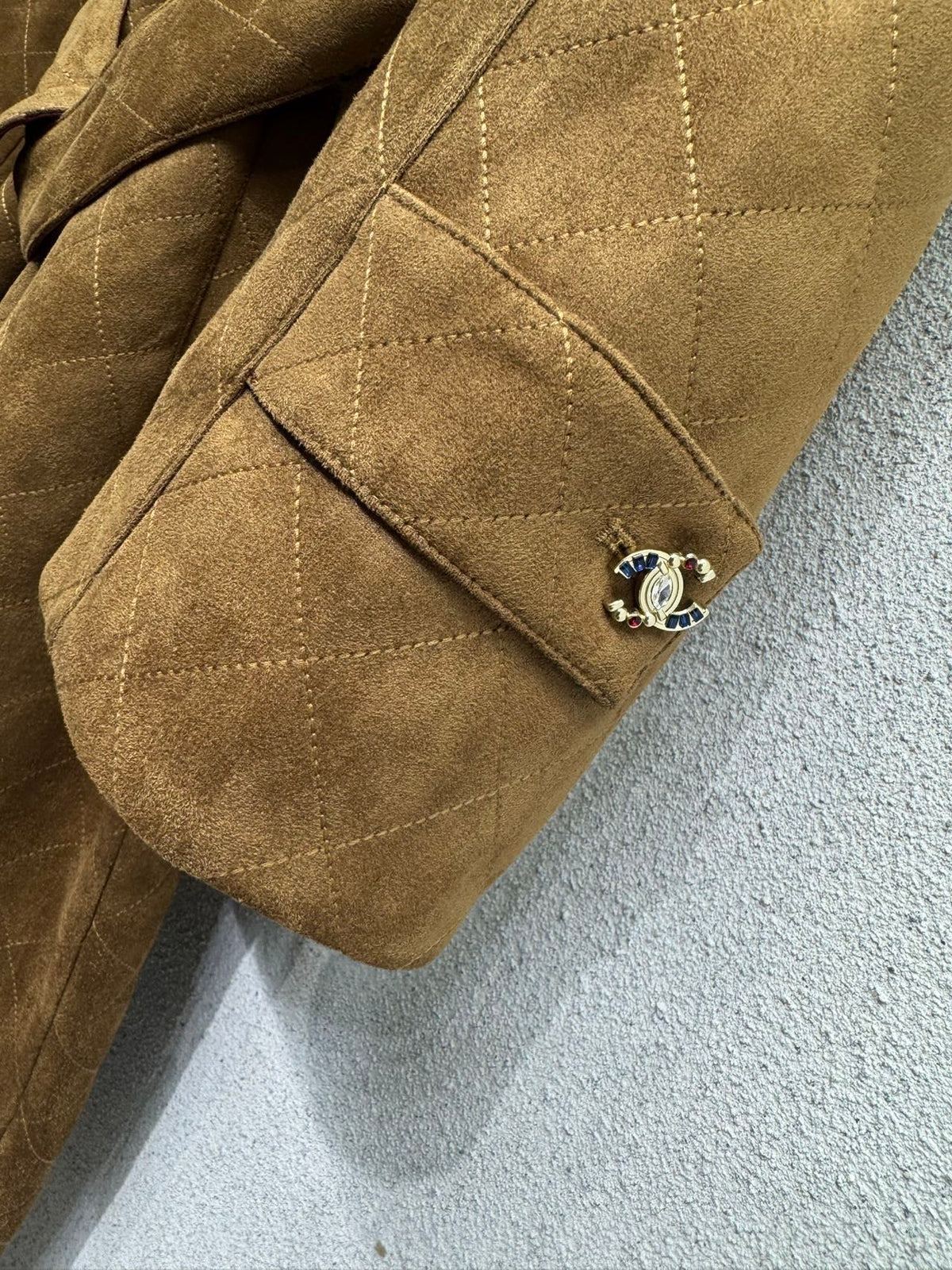 Chanel/26 New Camel Long Trench Coat