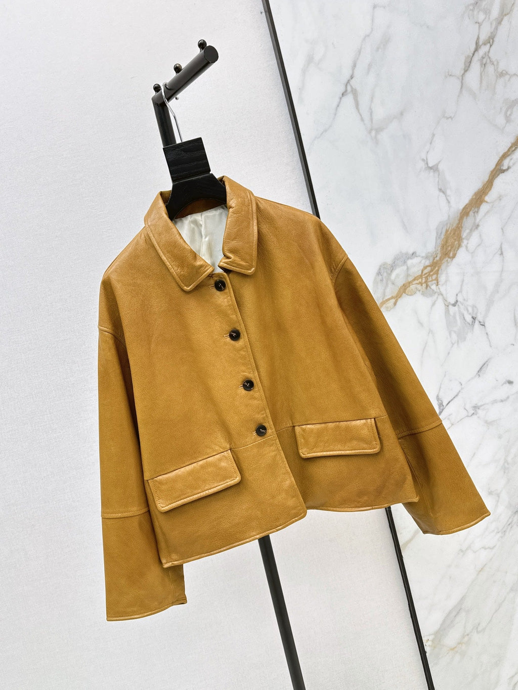 Hermès/26Ss Fall-Winter Latest Lambskin Jacket