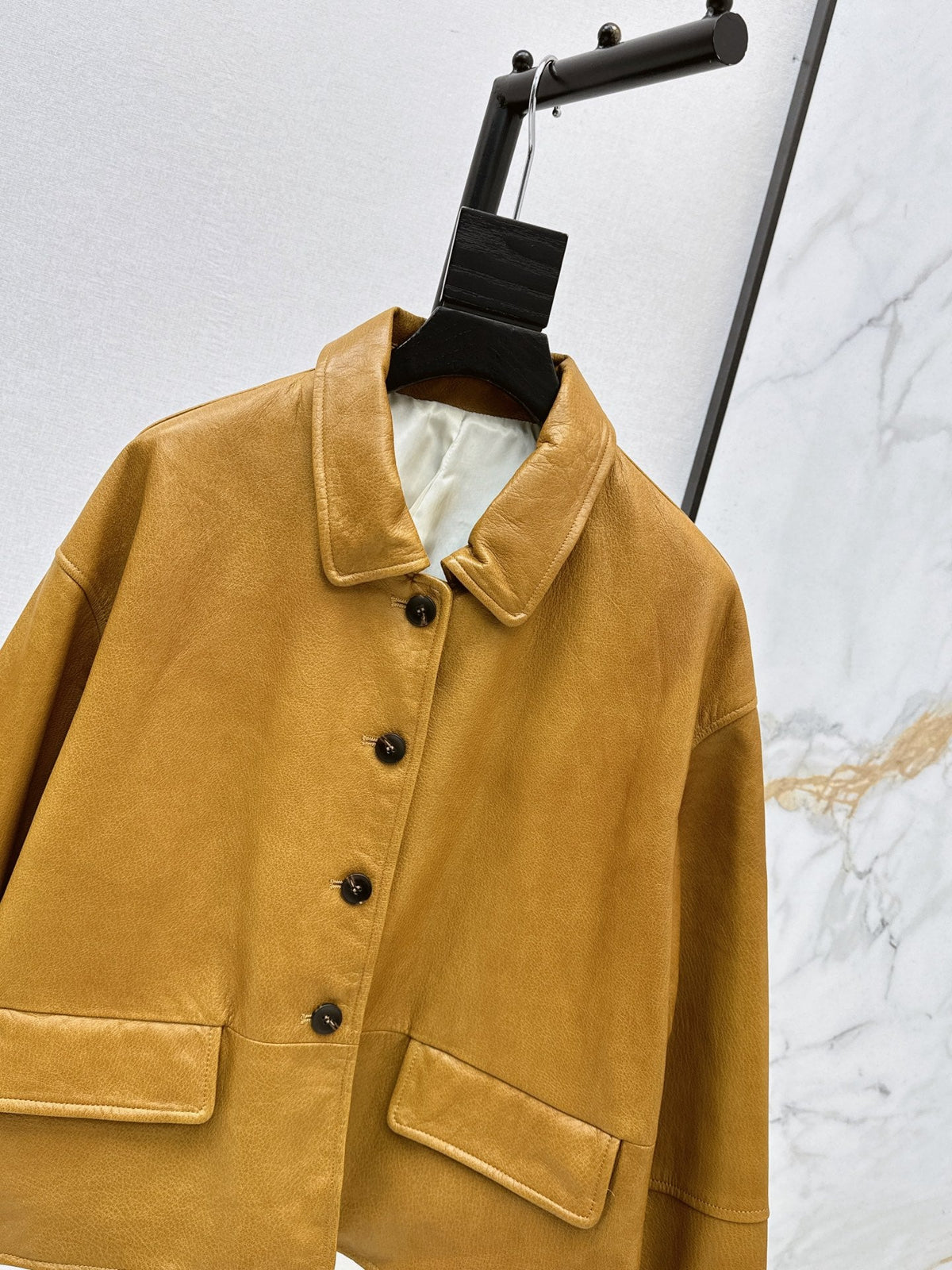 Hermès/26Ss Fall-Winter Latest Lambskin Jacket