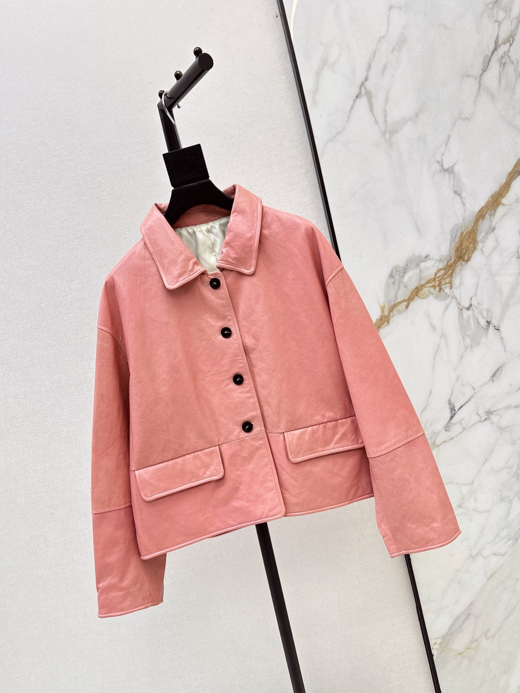 Hermès/26Ss Fall-Winter Latest Lambskin Jacket