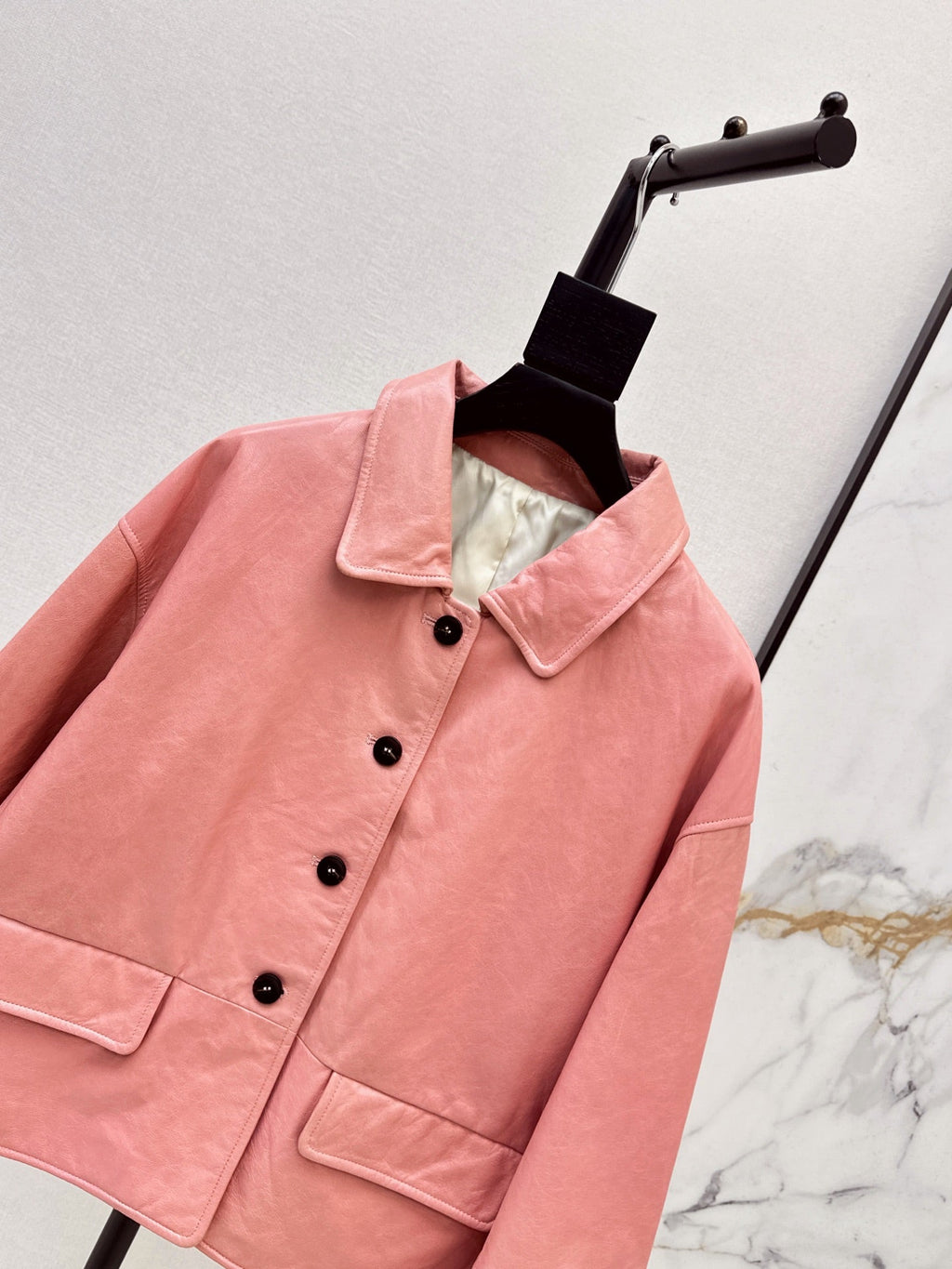 Hermès/26Ss Fall-Winter Latest Lambskin Jacket