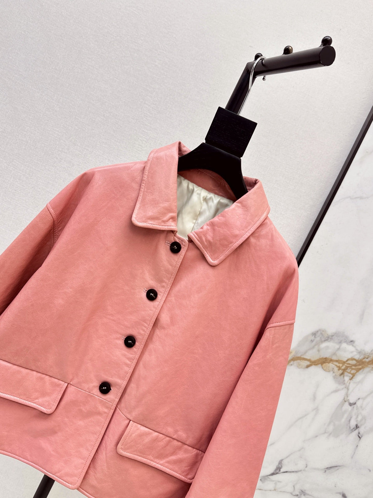 Hermès/26Ss Fall-Winter Latest Lambskin Jacket