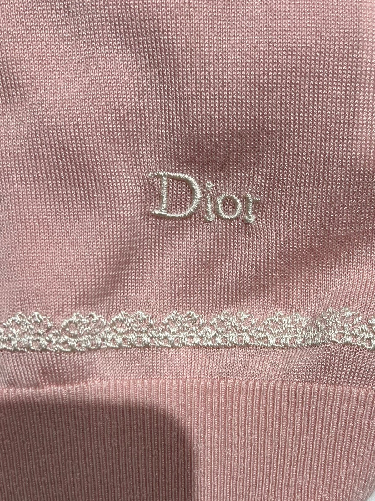 Lace-Trimmed Knit Cardigan