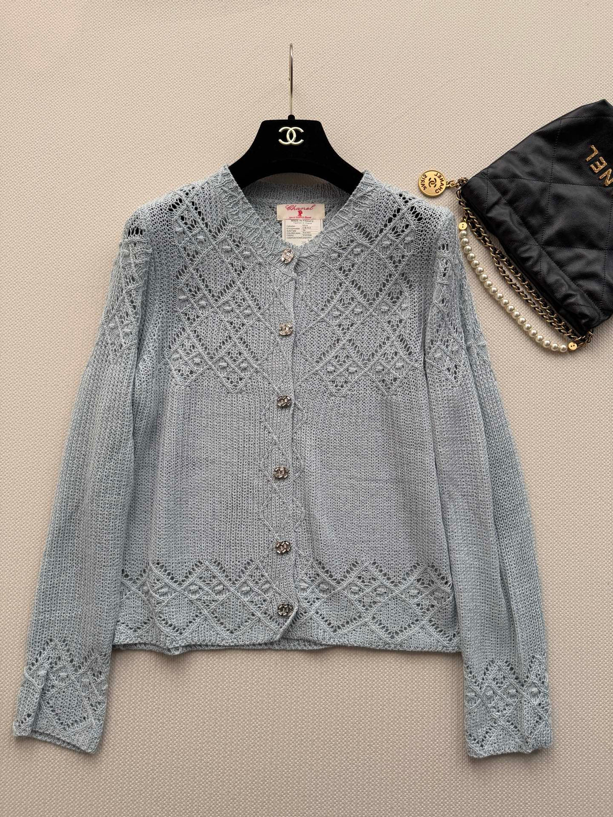 Early-Autumn Openwork Cardigan