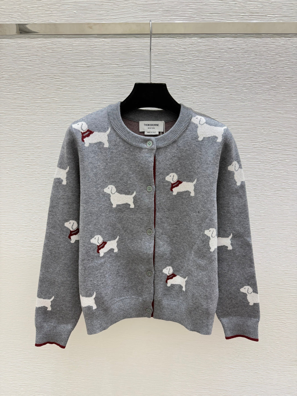 Thom Browne/26 New Puppy Knit Cardigan