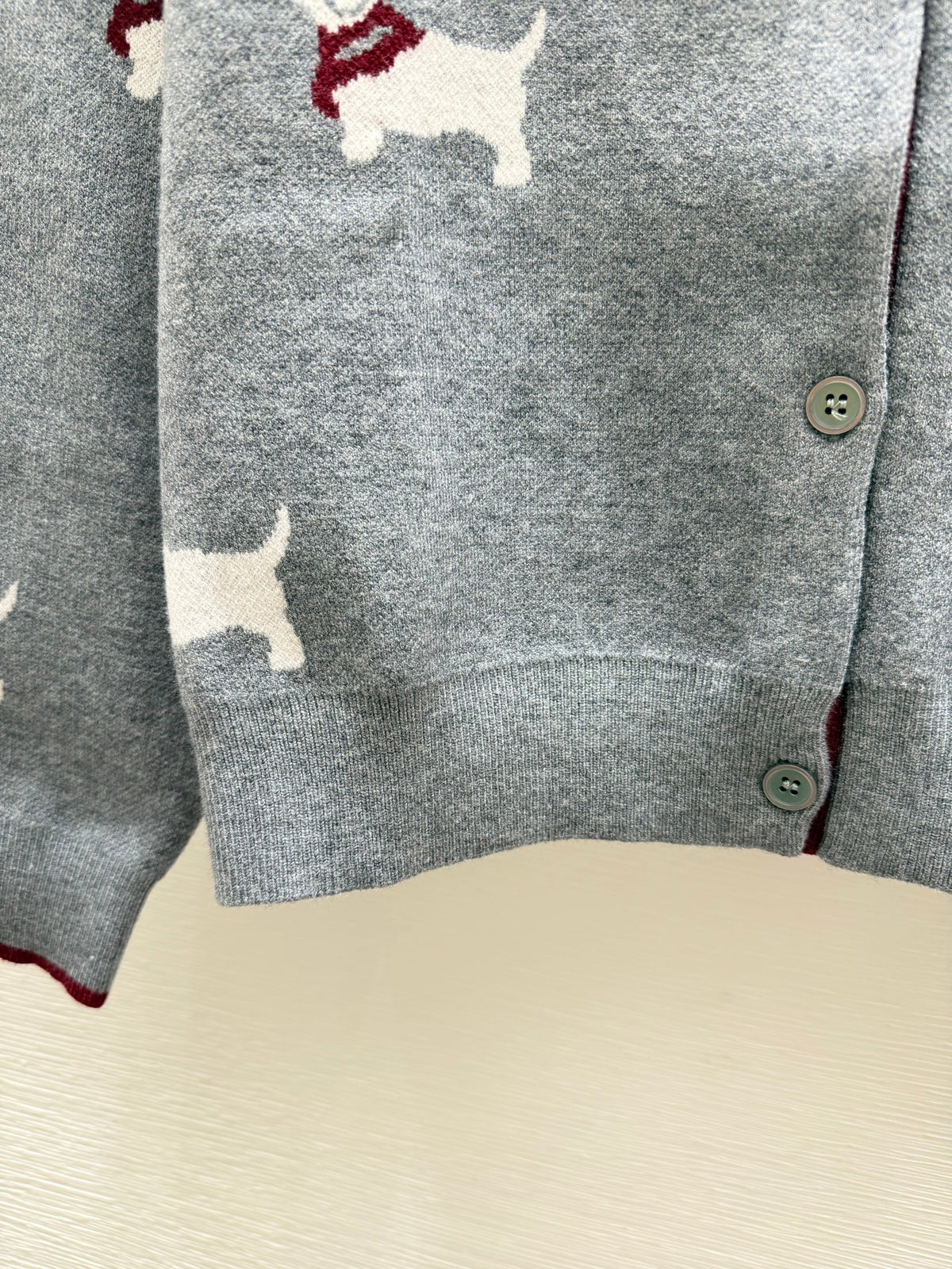Thom Browne/26 New Puppy Knit Cardigan