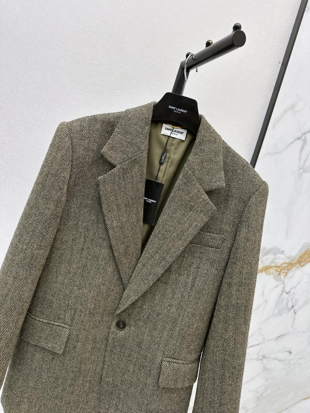 Yves Saint Laurent/26SS Autumn/Winter Latest Wool Oversized Suit Set