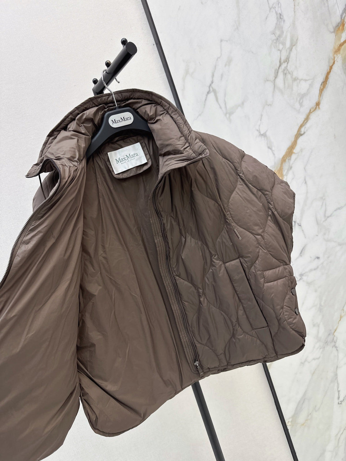 Max Mara/26 Fall and Winter Latest Cape-Style Stand Collar Down Jacket