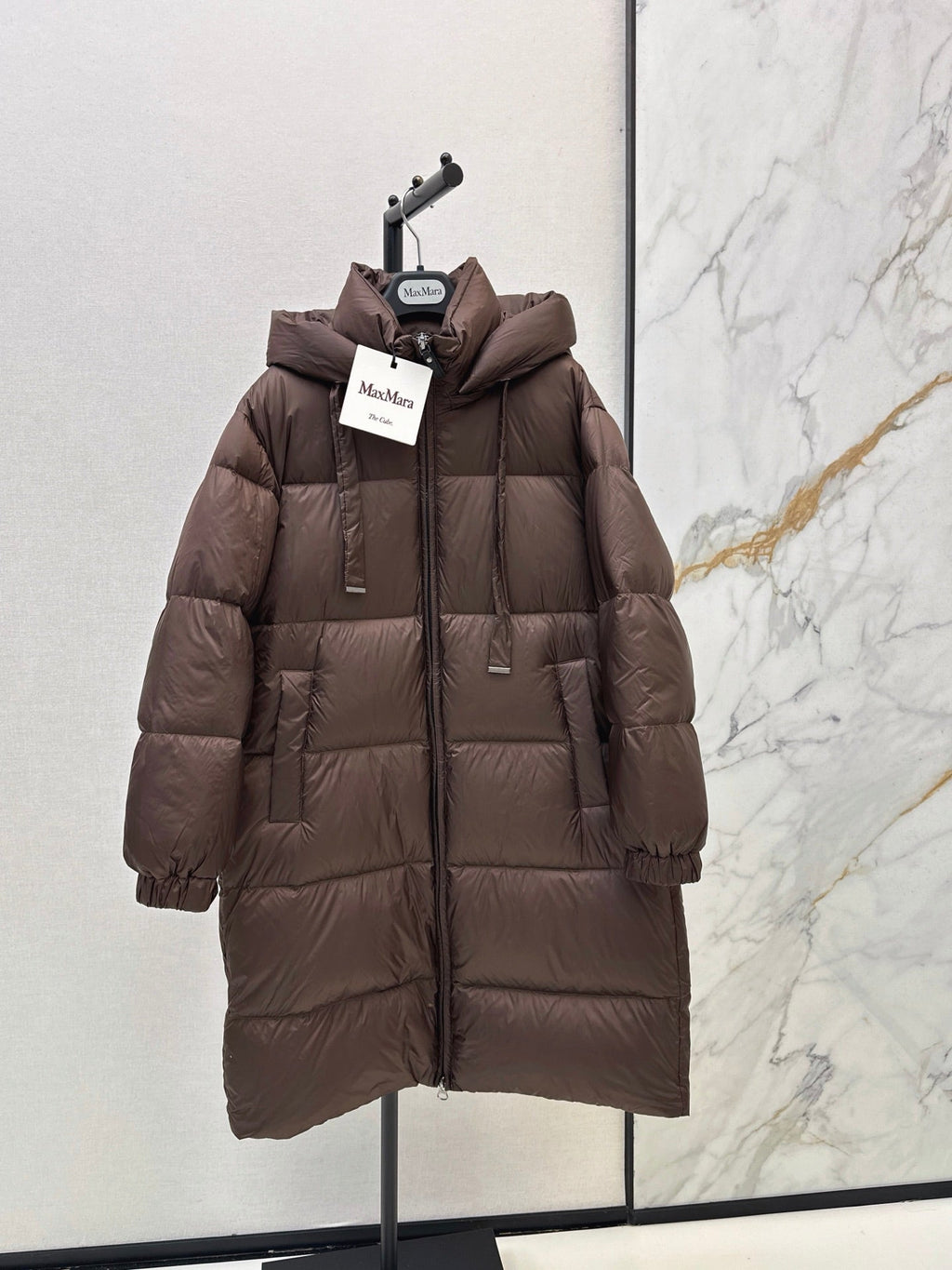 Max Mara/26 Autumn and Winter Latest Hooded Down Jacket