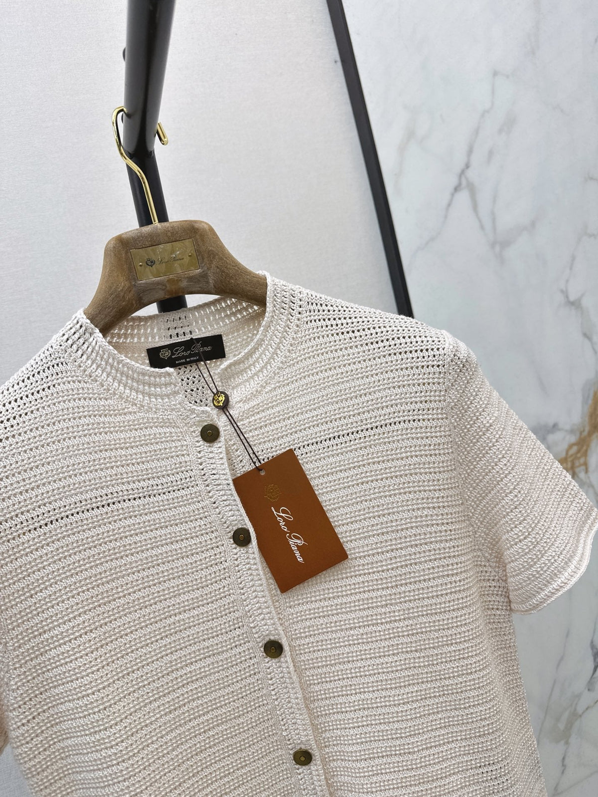 LORO PIANA/26 Early Autumn Latest Knit Short Sleeve Cardigan