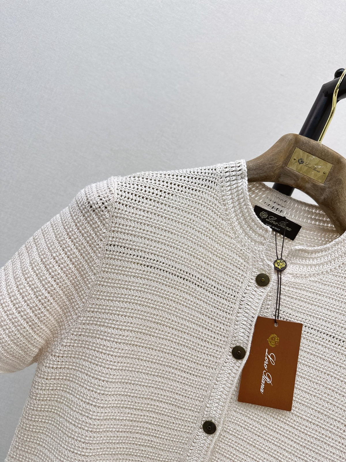 LORO PIANA/26 Early Autumn Latest Knit Short Sleeve Cardigan