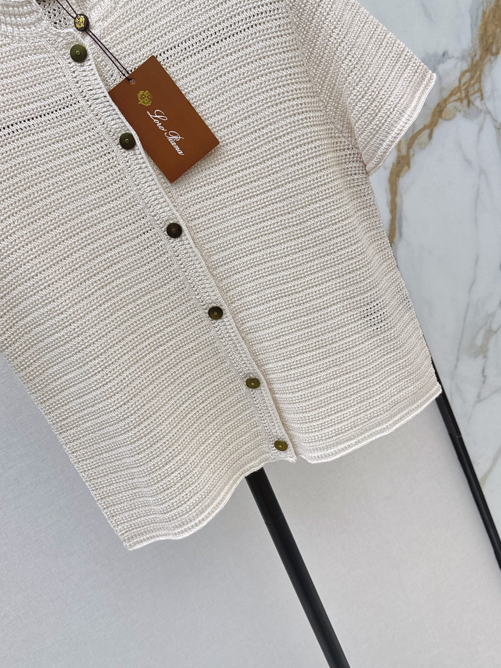 LORO PIANA/26 Early Autumn Latest Knit Short Sleeve Cardigan
