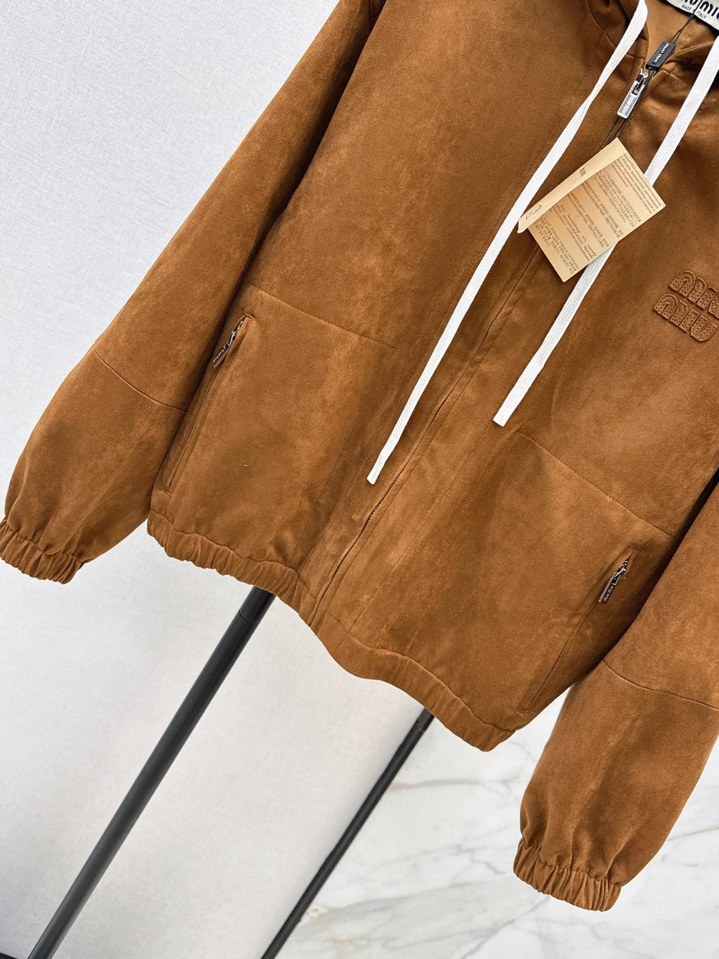 MiuMiu/26Ss Early Autumn Latest Hoodie Jacket