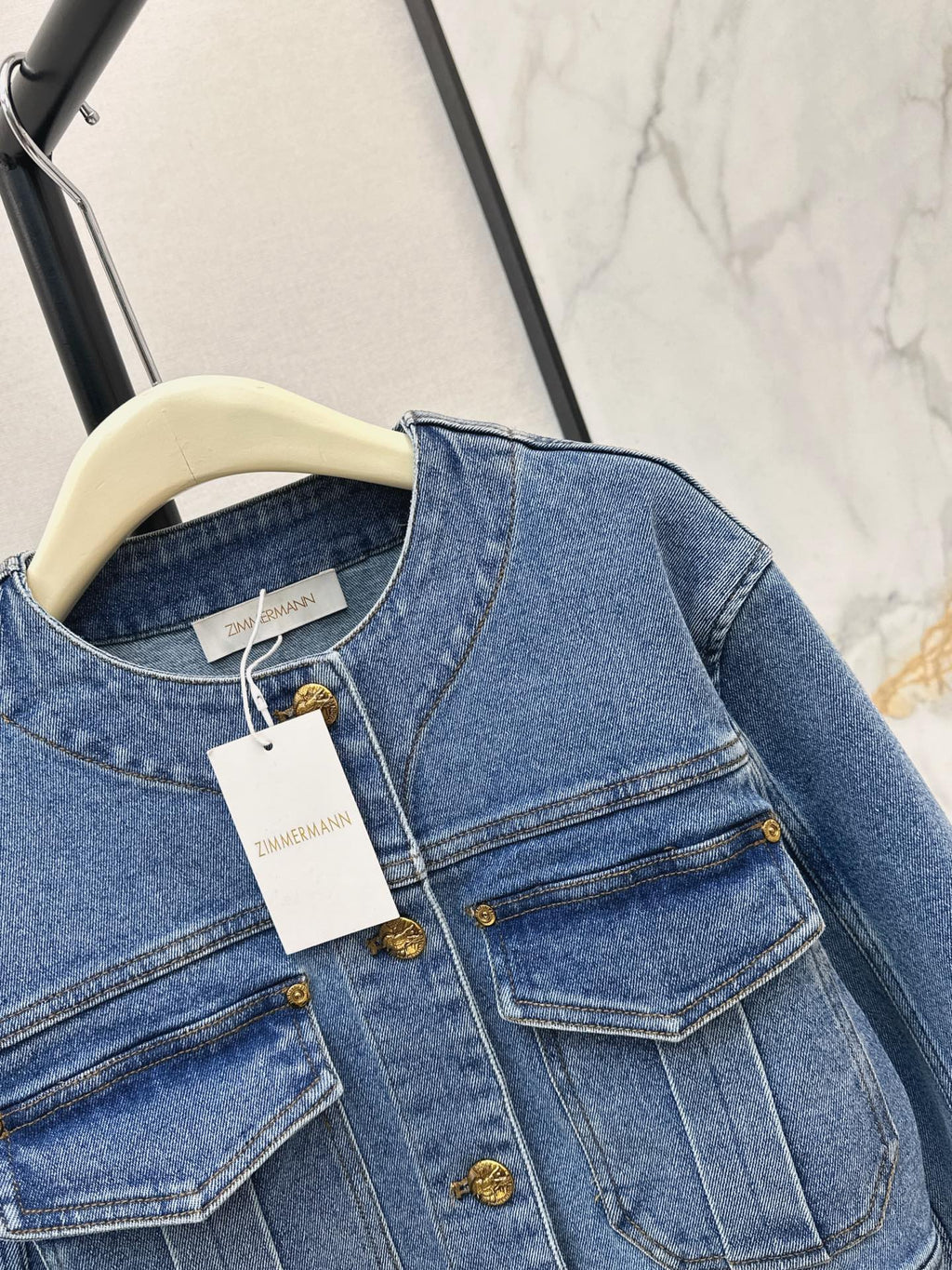 zimmermann/26 Early Autumn New Retro Vacation Style Denim Set