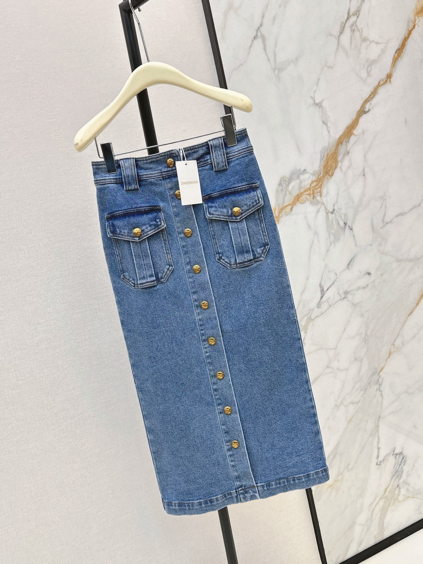 zimmermann/26 Early Autumn New Retro Vacation Style Denim Set