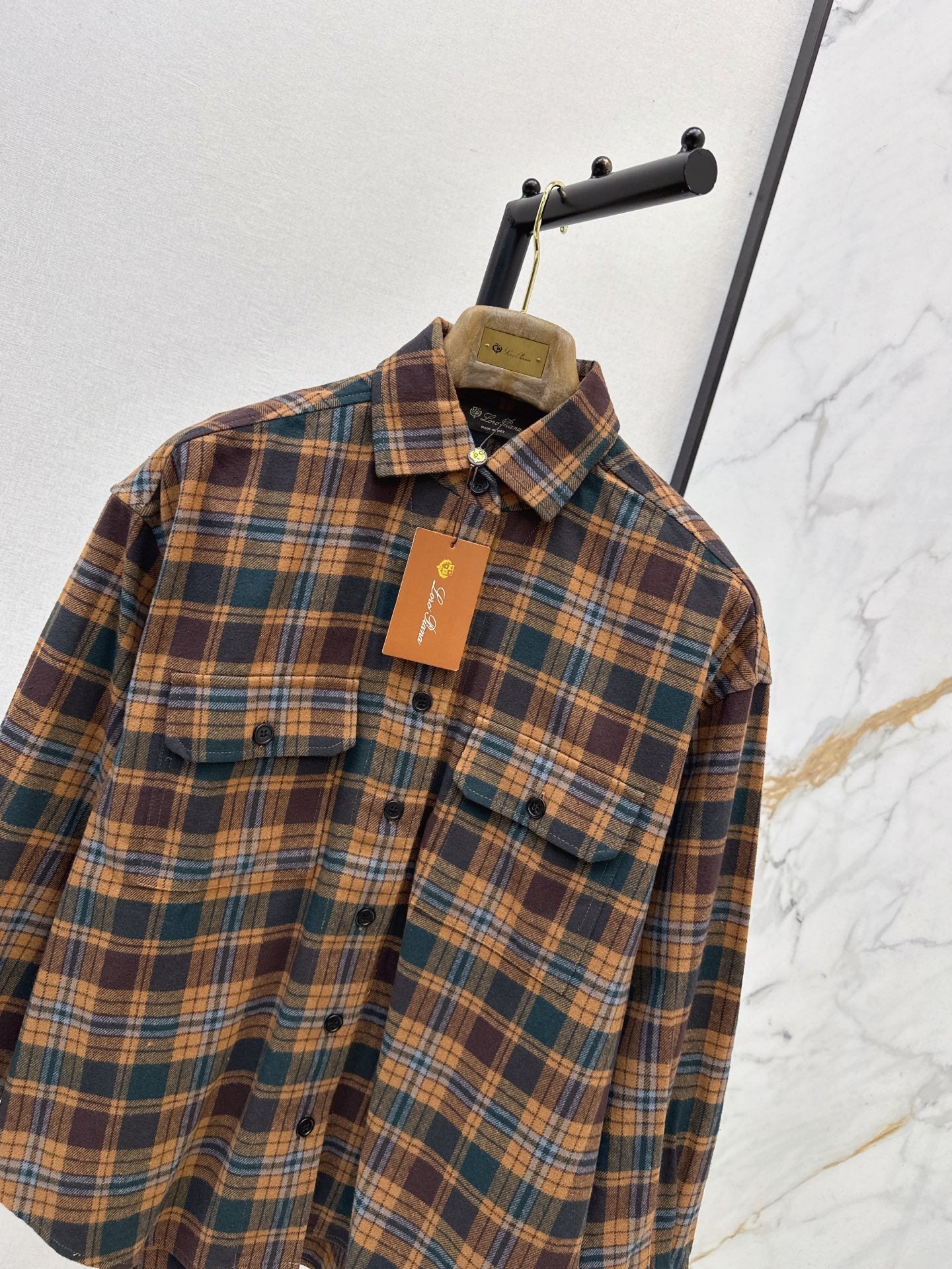 LORO PIANA/26Ss Fall/Winter Latest Plaid Shirt