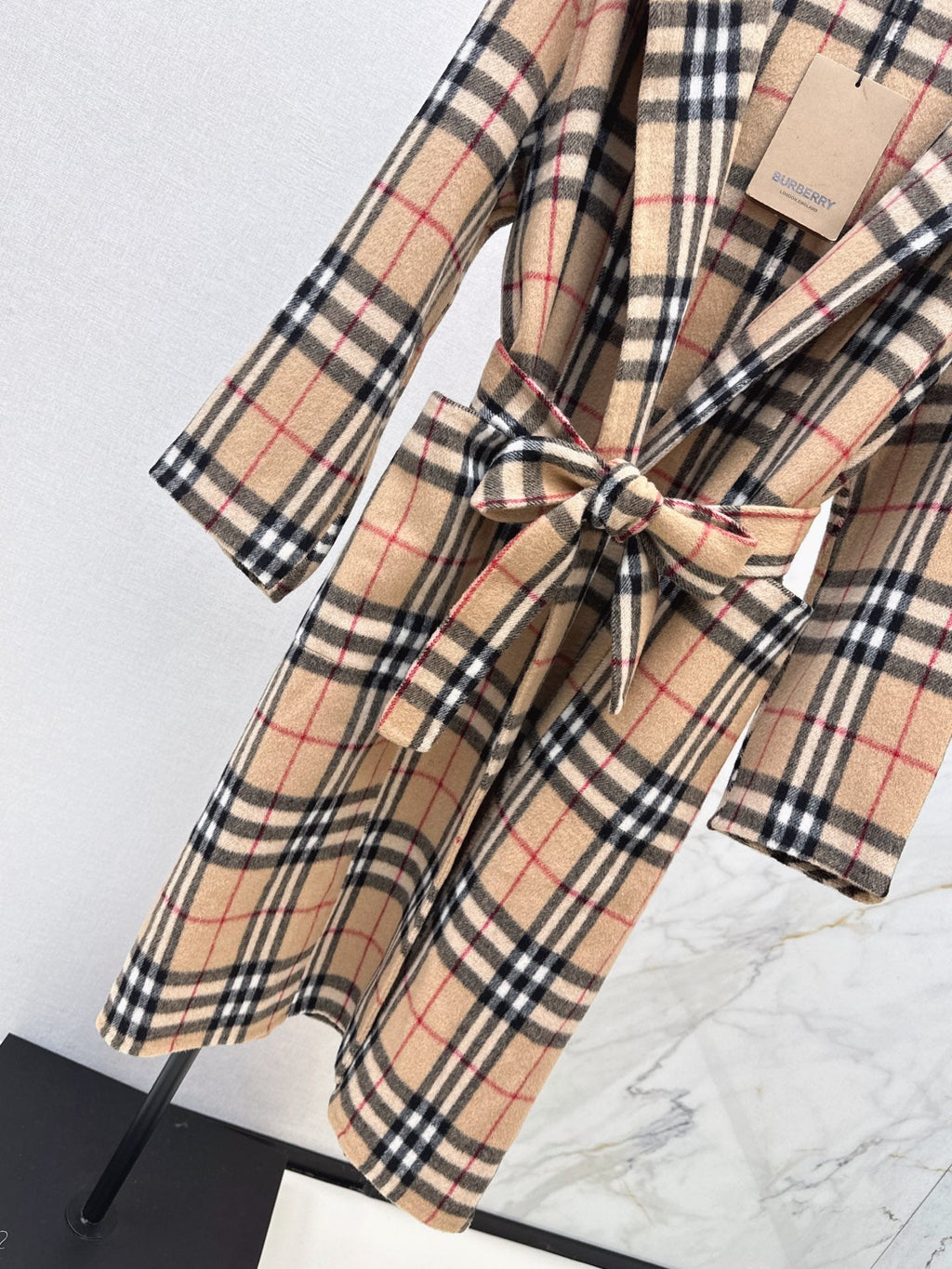 Burberry/26Ss Autumn/Winter Latest Double-Faced Wool Long Coat