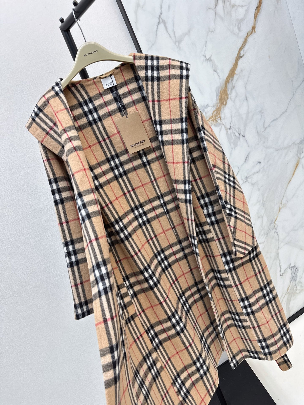 Burberry/26Ss Autumn/Winter Latest Double-Faced Wool Long Coat