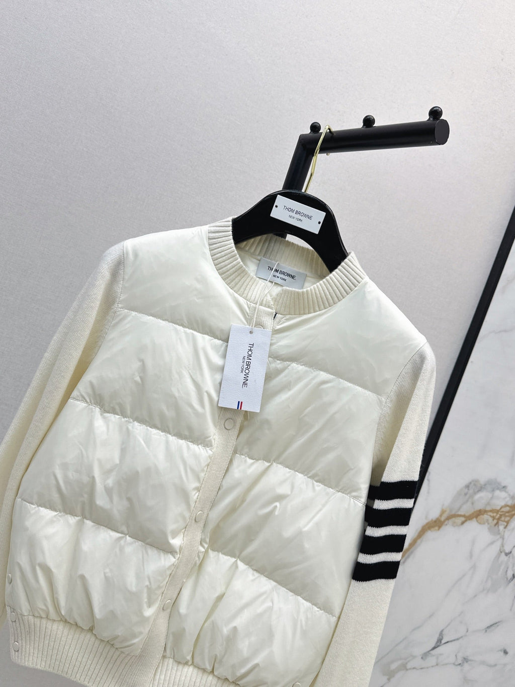 Thom Browne/26 Early Autumn Latest Short Down Jacket with Collar