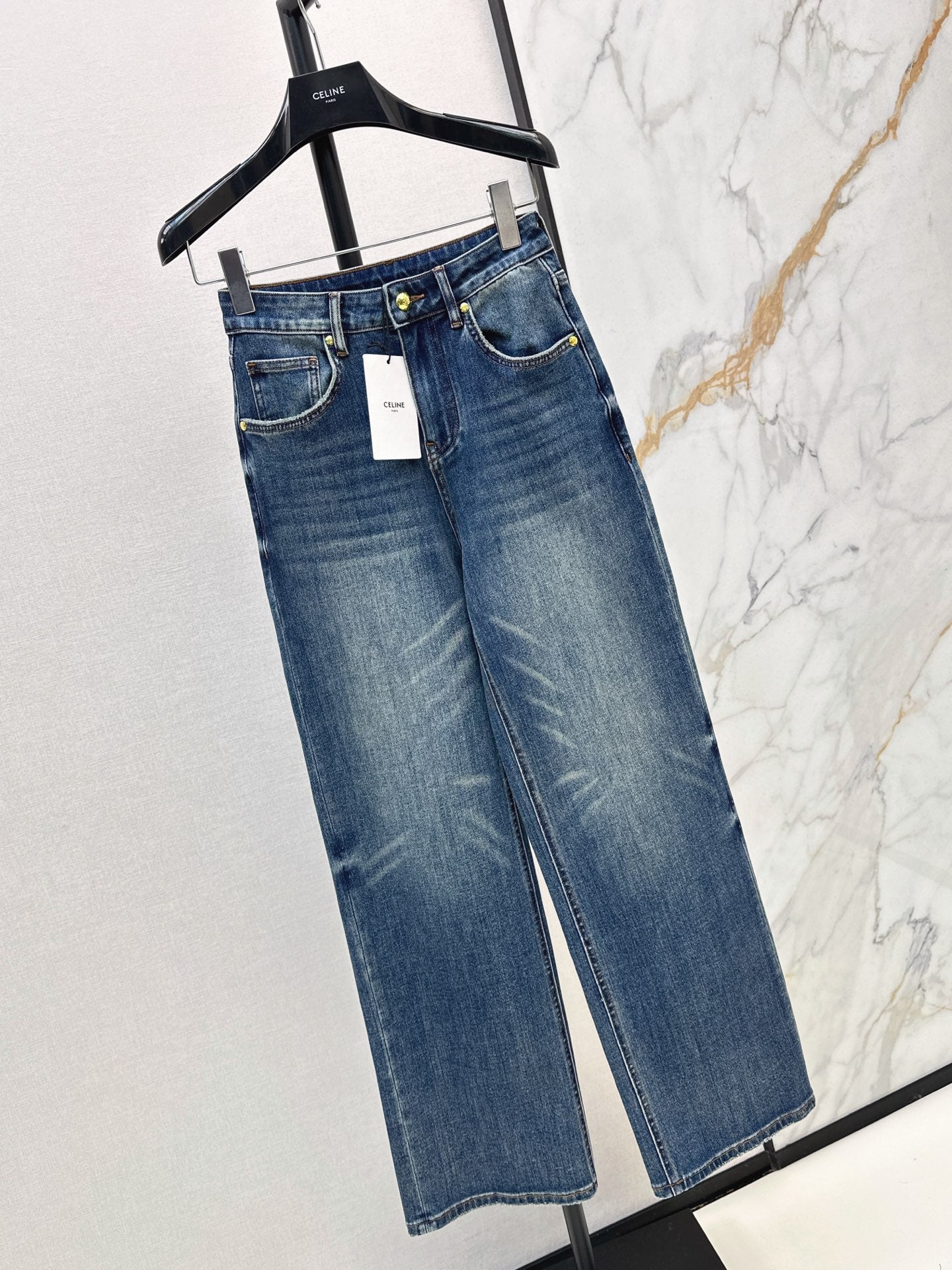 Celine/26 Early Fall Latest Straight-Leg Jeans