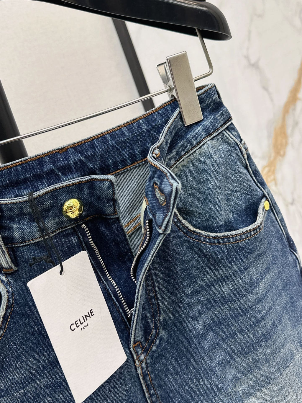 Celine/26 Early Fall Latest Straight-Leg Jeans