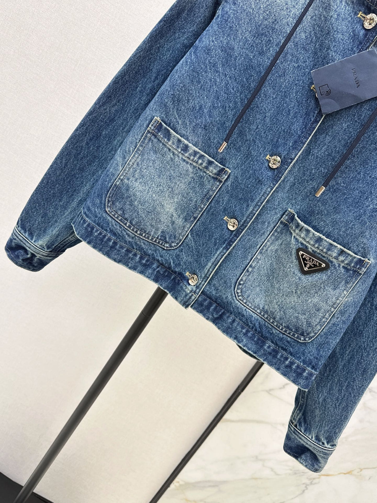 Prada/26 Early Fall New Hooded Denim Jacket