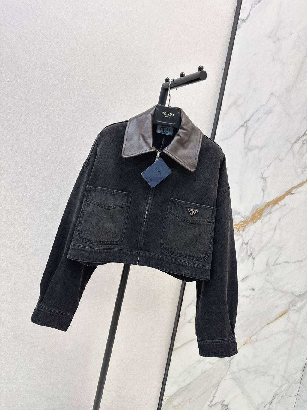 Prada/26 Early Autumn New Lapel Denim Jacket