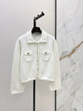 Chanel/26 Early Autumn Latest Coco Girl Polo Collar Knit Cardigan