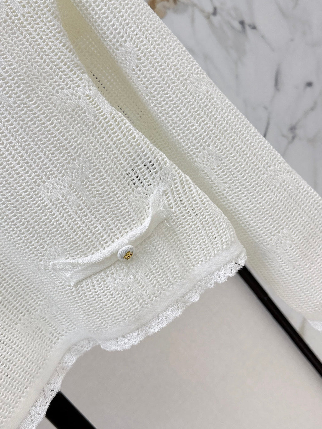 Chanel/26 Early Autumn Latest Hollow-Out Long-Sleeve Knit Sweater
